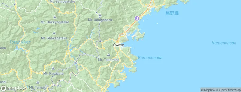 Owase, Japan Map