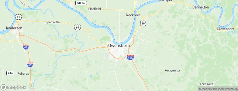 Owensboro, United States Map