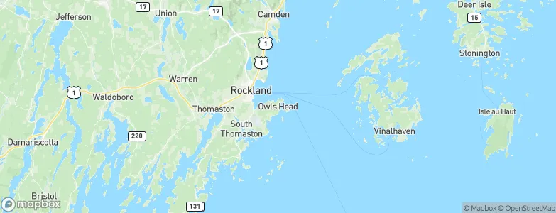 Owls Head, United States Map