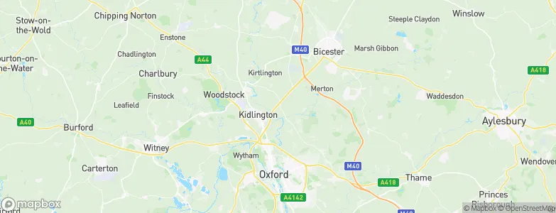 Oxfordshire, United Kingdom Map