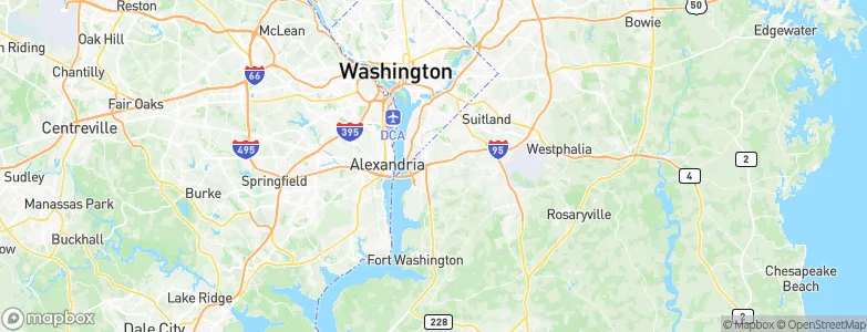 Oxon Hill, United States Map