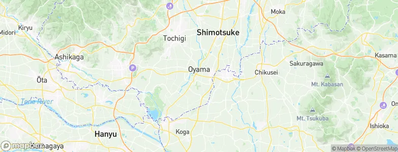 Oyama, Japan Map