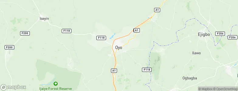 Oyo, Nigeria Map