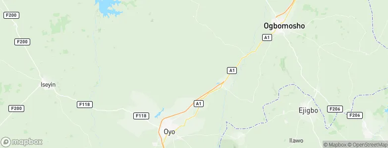 Oyo State, Nigeria Map