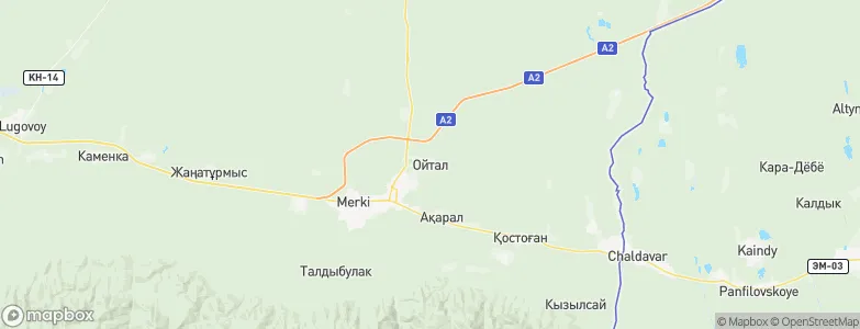 Oytal, Kazakhstan Map