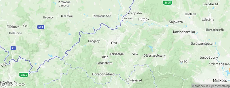 Ózd, Hungary Map