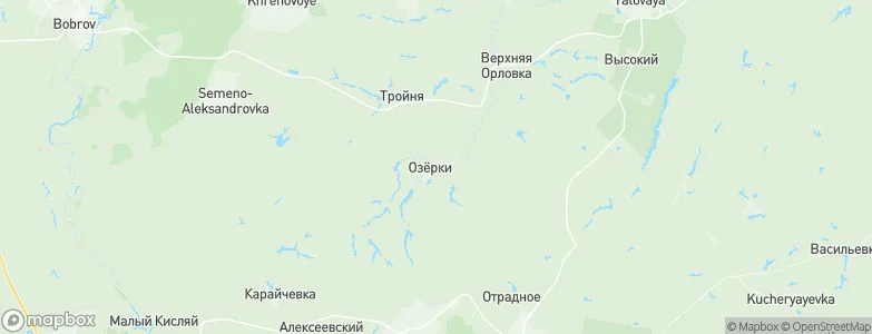 Ozerki, Russia Map