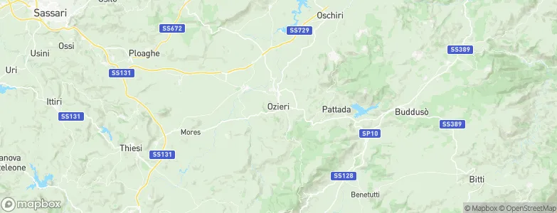 Ozieri, Italy Map