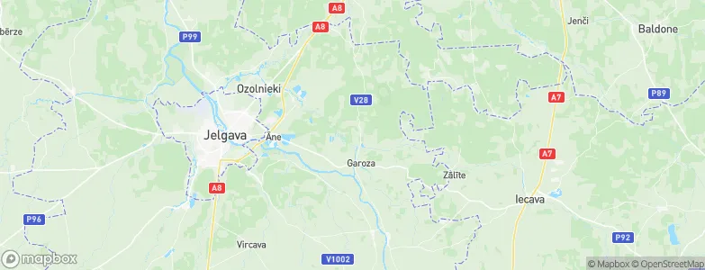 Ozolnieku Novads, Latvia Map
