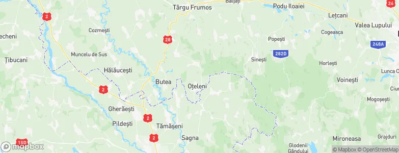 Oţeleni, Romania Map