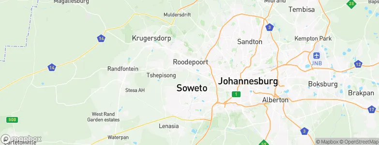 Paardekraal, South Africa Map
