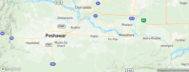 Pabbi, Pakistan Map