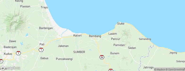 Pabean, Indonesia Map