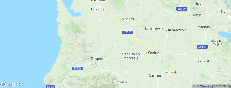 Pabillonis, Italy Map