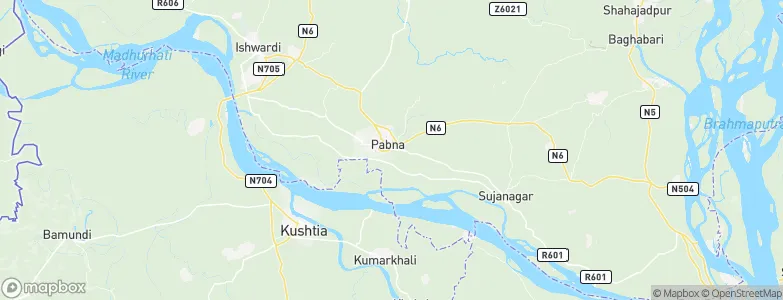Pābna, Bangladesh Map
