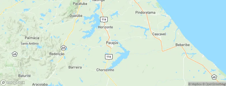 Pacajus, Brazil Map