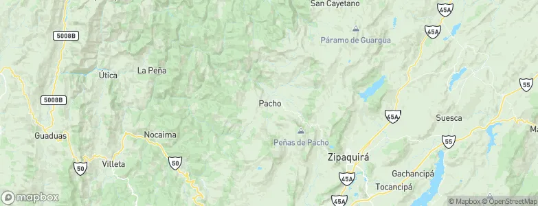 Pacho, Colombia Map