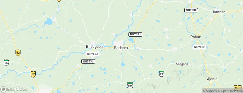 Pāchora, India Map