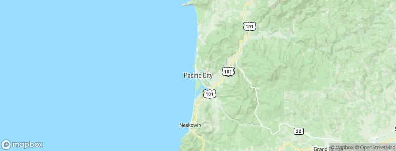 Pacific City, United States Map