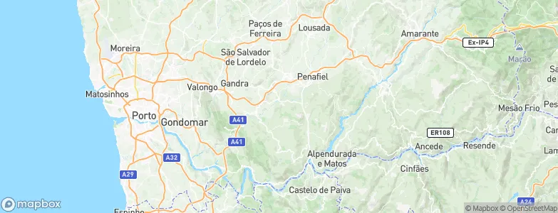 Paço de Sousa, Portugal Map
