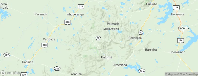 Pacoti, Brazil Map