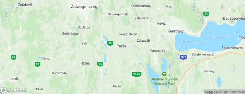 Pacsa, Hungary Map