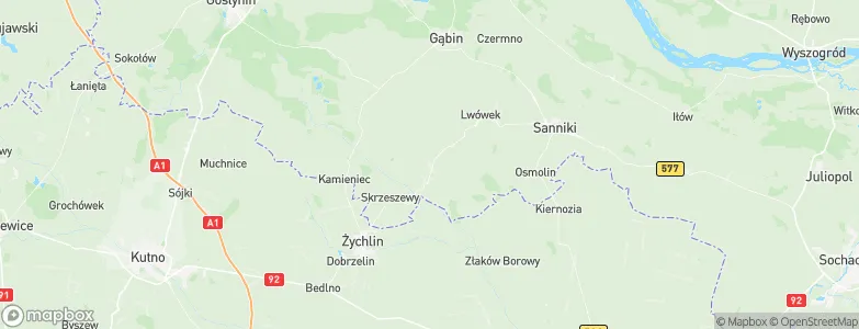 Pacyna, Poland Map
