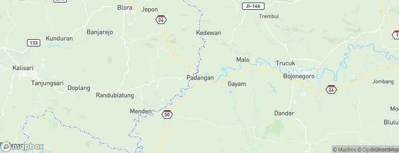 Padangan, Indonesia Map
