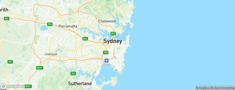 Paddington, Australia Map