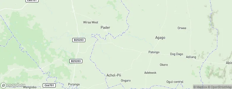 Pader Palwo, Uganda Map