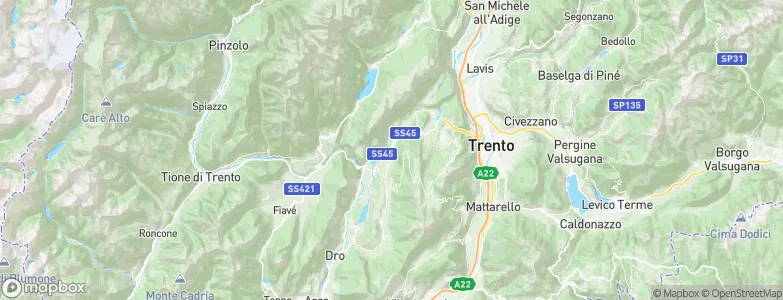 Padergnone, Italy Map