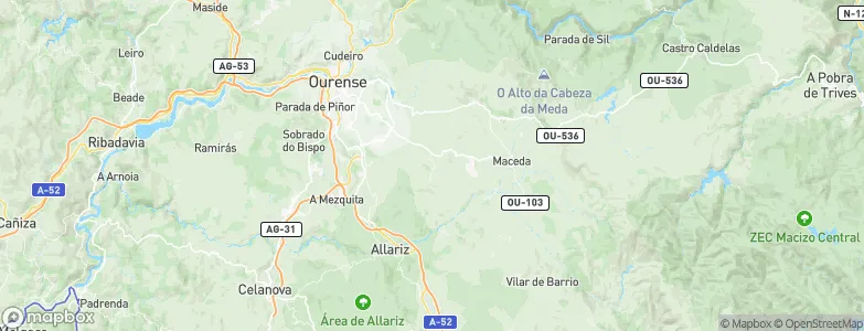 Paderne de Allariz, Spain Map