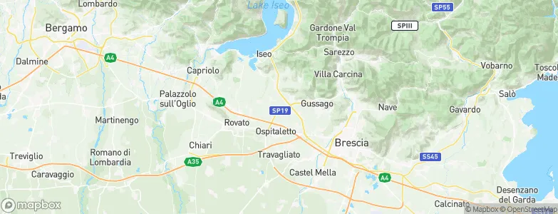 Paderno Franciacorta, Italy Map