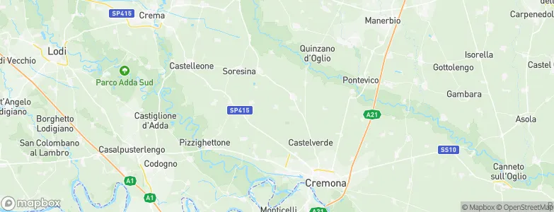 Paderno Ponchielli, Italy Map