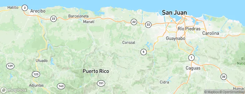 Padilla, Puerto Rico Map