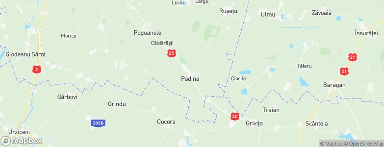 Padina, Romania Map