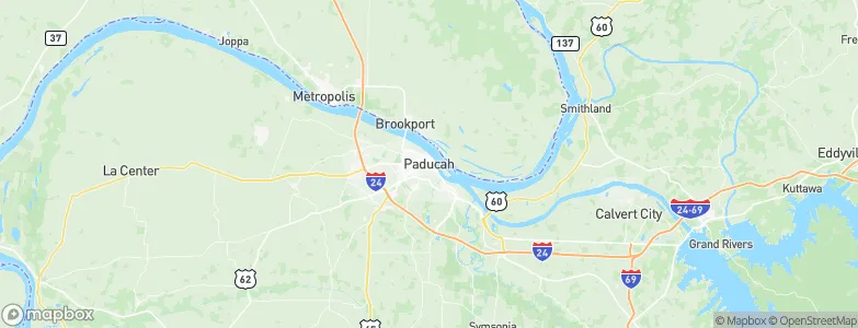 Paducah, United States Map