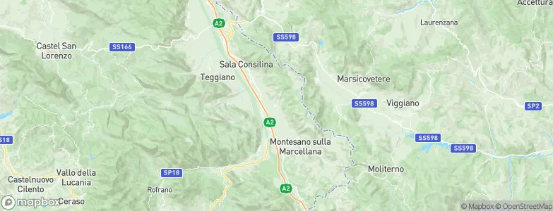 Padula, Italy Map
