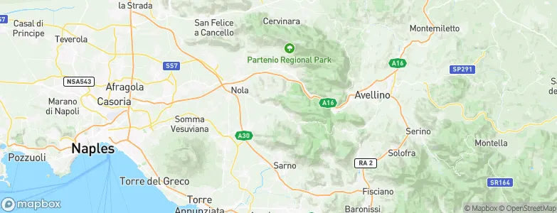 Pago del Vallo di Lauro, Italy Map