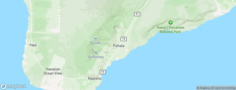 Pāhala, United States Map