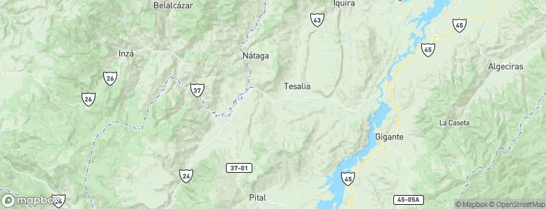 Paicol, Colombia Map