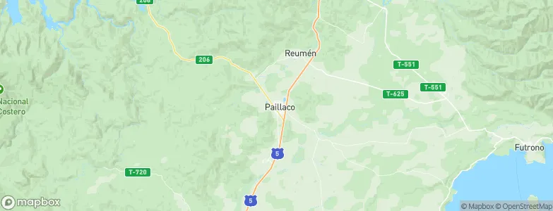 Paillaco, Chile Map