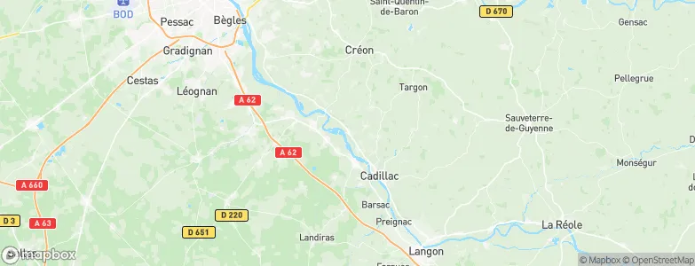 Paillet, France Map