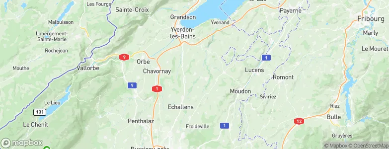 Pailly, Switzerland Map
