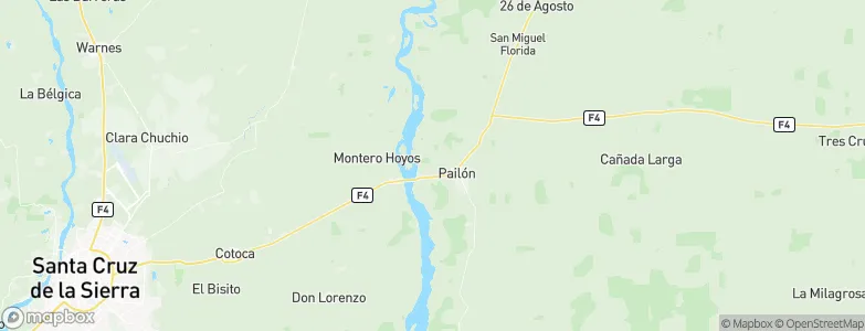 Pailón, Bolivia Map