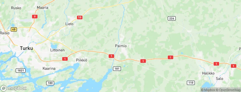 Paimio, Finland Map