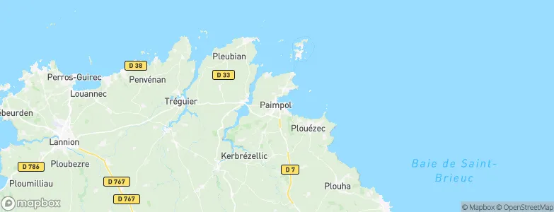 Paimpol, France Map