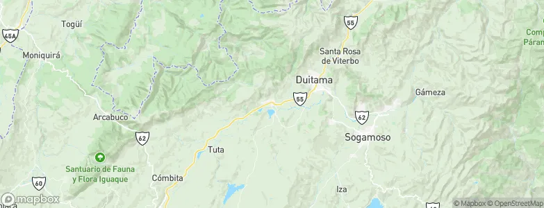Paipa, Colombia Map