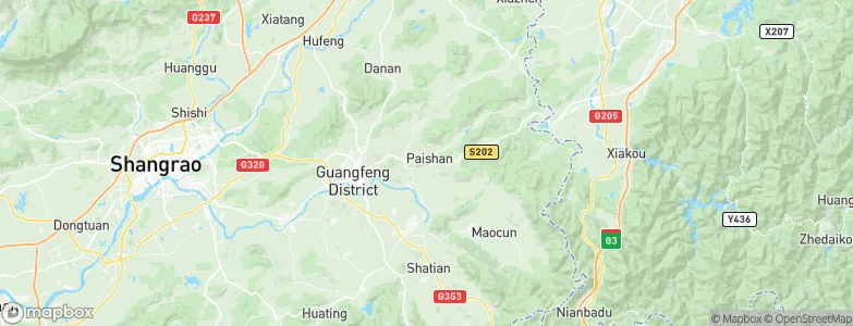 Paishan, China Map