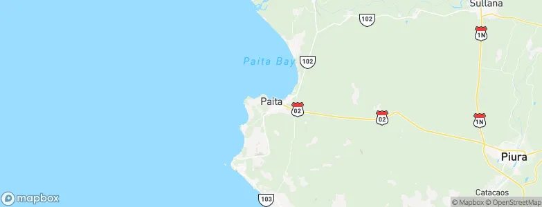 Paita, Peru Map